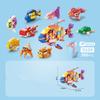 Insect Animal Park Cartoon Dog Model MOC Building Blocks Turtle Butterfly Dinosaur City Construction Bricks Toys for Children