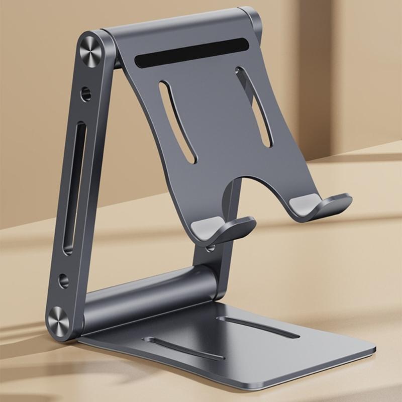 Foldable Cellphone Holder Universal Desktop Mobile Phone Cradle Height Adjustable Tabletop Phone Support Holder Portable