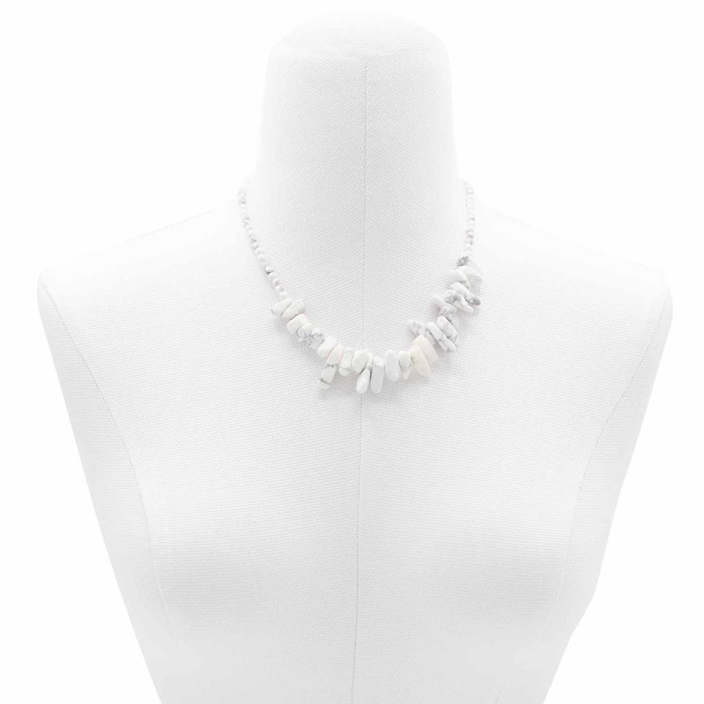 White Jasper Gemstone Necklace