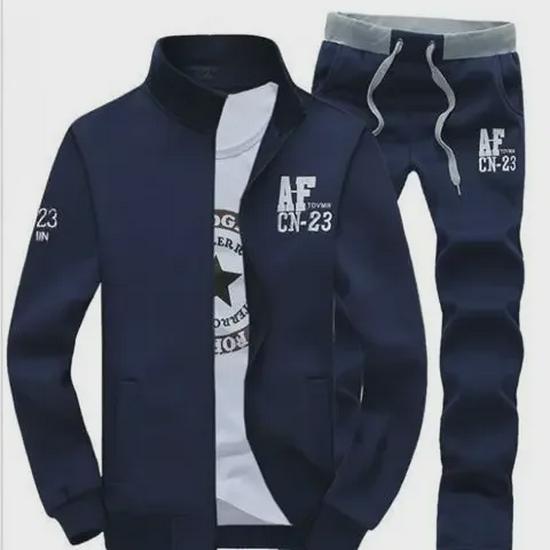 Herren Frühling/Herbst Lauf-Sweatshirt-Sportbekleidungsset - Zweiteilig