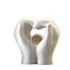 Nordic Minimalist Resin Heart Ornaments for Home Decor