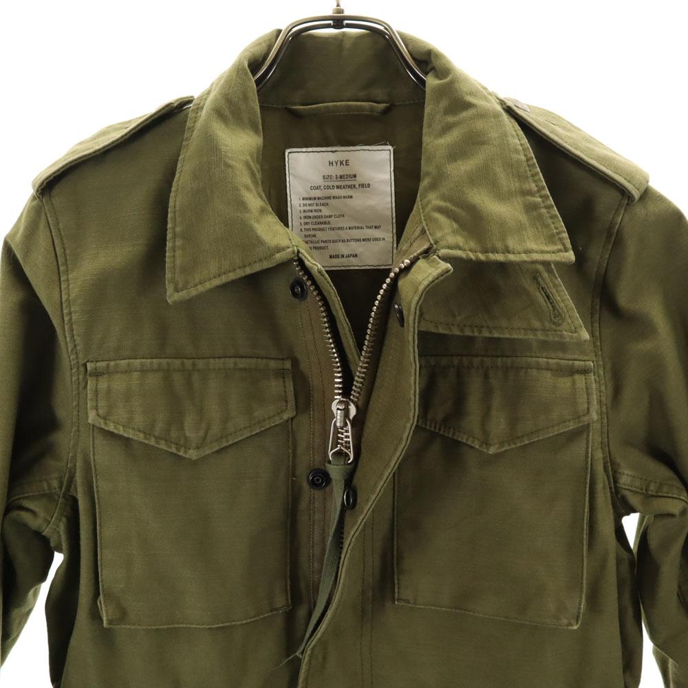 HYKE Military Jacket M Khaki Blouson Women Used