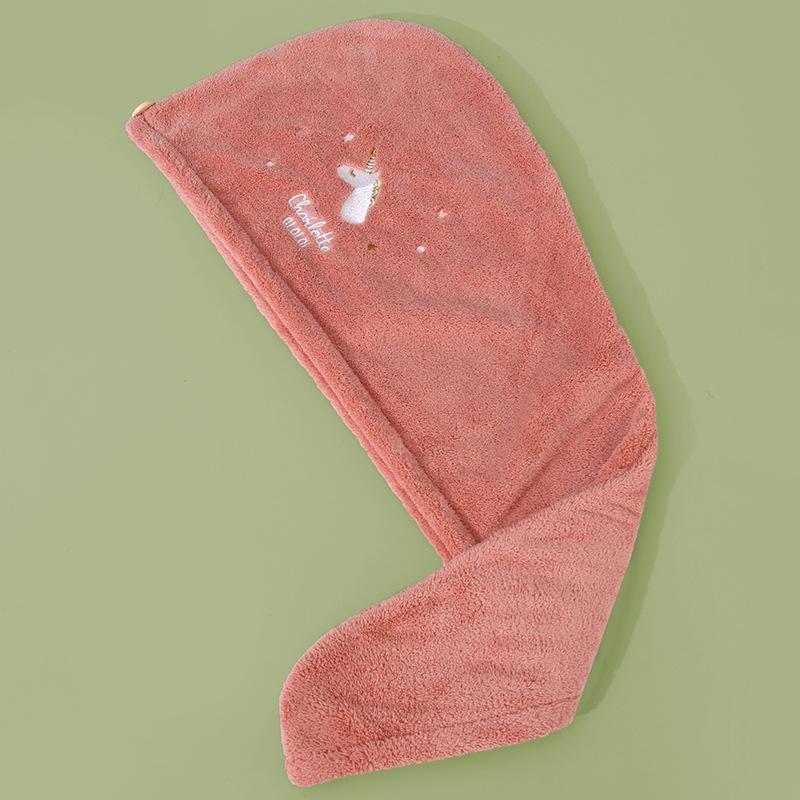 Microfiber Coral Fleece Quick-Dry Hair Wrap Towel