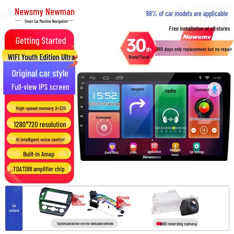 Newsmy 10-Inch Android Car Navigation System