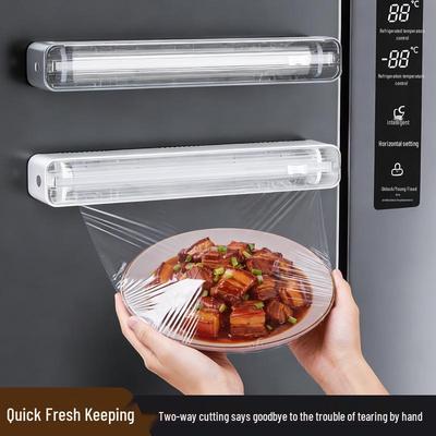 Magnetic Adjustable No-Tear Cling Film & Foil Cutter for Kitchen