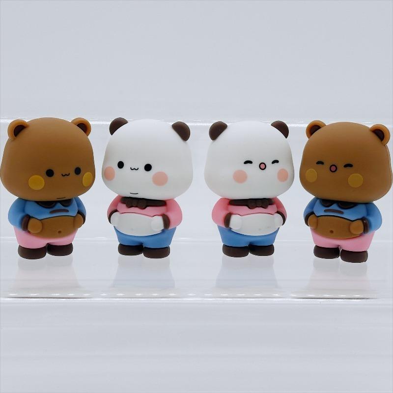 Cute Bubu Dudu Desktop Ornaments Yier Panda Bear Anime Figures Car Accessories Home Decoration Home Decor Cartoon Figurines