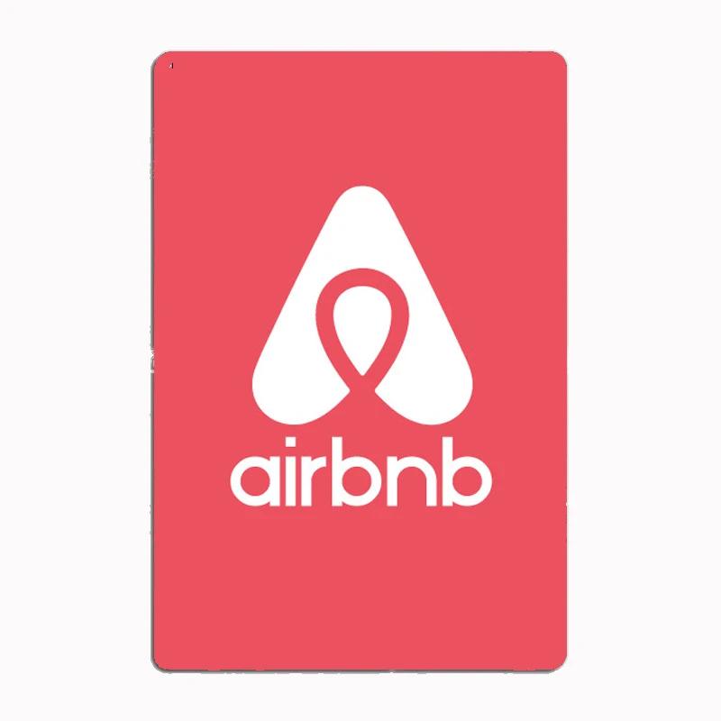 Vintage Airbnb Logo 1 Metallskilt Plakat Veggdekor Kino Stue Veggmaleri Morsomt Blikkskilt Kjøkken Soverom Kafé Bar Pub Stue