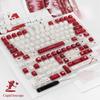 Cupid Keycaps CHERRY PBT Romantic Rose Red AULA F75 F87 Retro Red Keycap Set