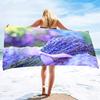 Charming Lavender Field Print Beach Towel - Soft MicrofiberPool & Spa - Perfect Gift for Nature Lovers and Outdoor Enthusiasts