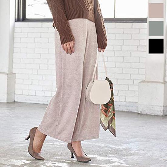 Kobe Lettuce Mall Long Pants One Greige Knit-Sew [M2585] Women's, Size,