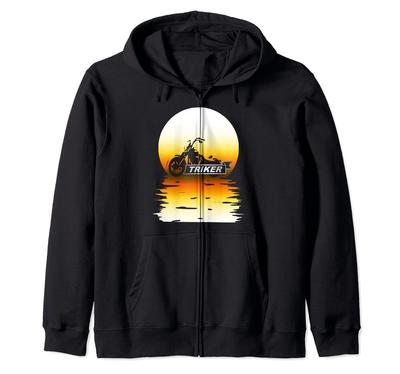 MOTORCYCLE FUN Zip Hoodie TRIKE, TRIKE, BIKE, BIKER,