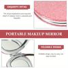 Double Sided Pocket Makeup Mirror Women Facial Beauty Makeup Care Look Glass Portable Beauty Tool Butterfly Pattern Ideal Gift