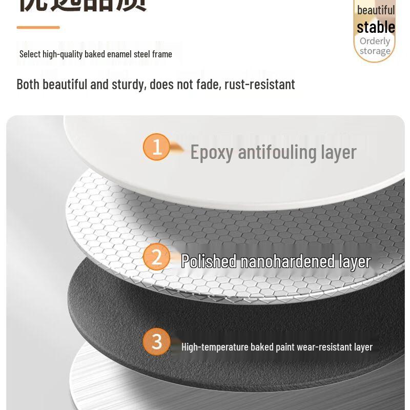 Light Luxury Carbon Steel Kitchen Dish Drying Rack