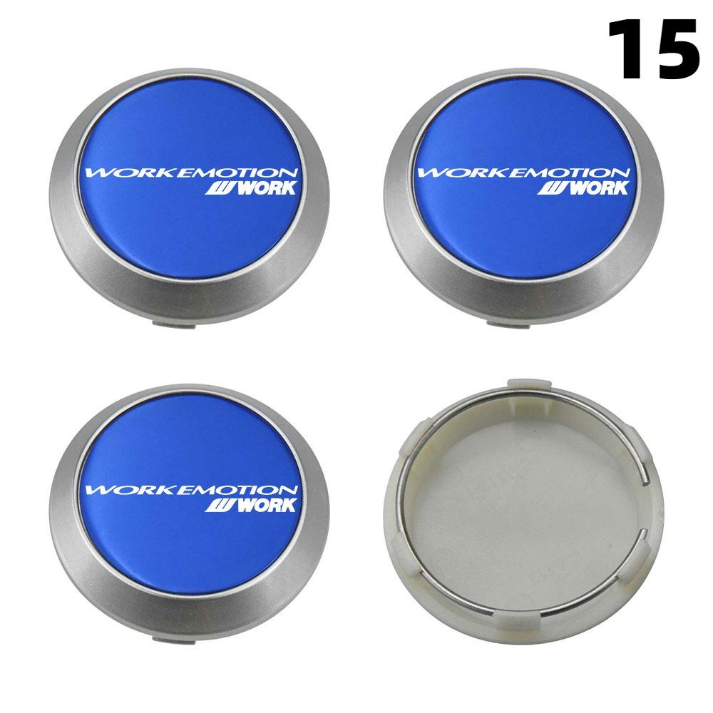 4 STuks Nieuwe 64MM Buiten Diameter / 60MM Binnen Diameter Dop Voor Velgen WORK EMOTION EQUIP MEISTER VS Logo Wielnaafdop Sportauto Velgkap Naafdoppen