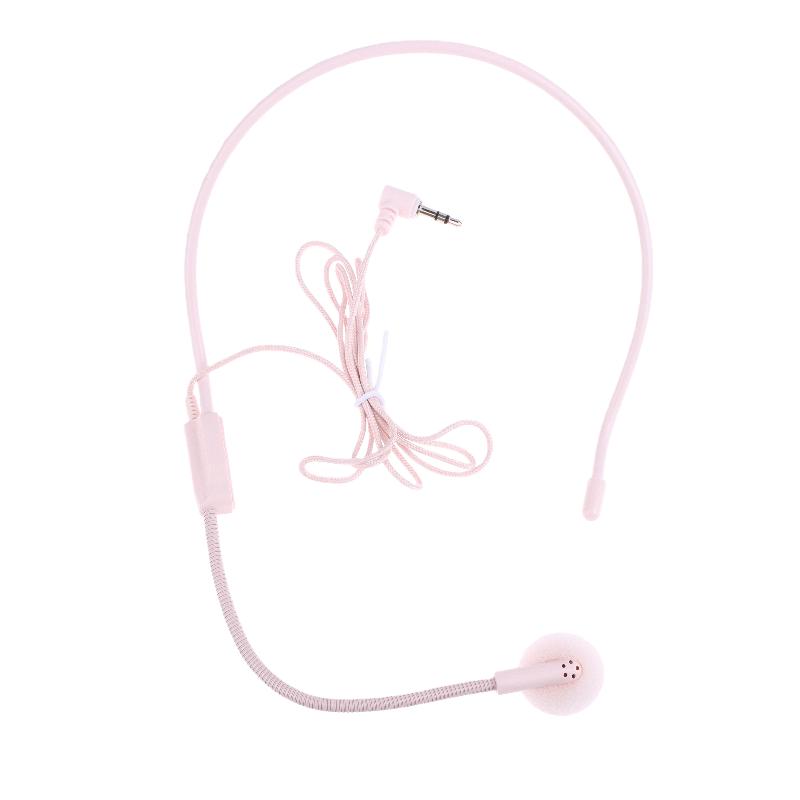 1 Stück Kabelgebunden 3,5-mm-Stecker Führung Vorlesung Rede Headset-Mikrofon Tragbares Kopfmontiertes Headset-Mikrofon für Unterricht Besprechung
