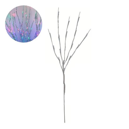 1 PC White Birch Branch Lights Battery Operated 20 LED Fairy Lights Willow Branches for Home Bedroom Inside Outdoor Decoration