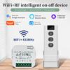 WLAN Smart Switch mit RF 433MHz Fernbedienung Tuya Smart Life Alexa Google App Sprachsteuerung Rollläden Jalousien Projektorleinwand