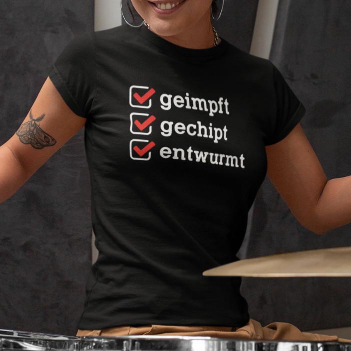 

Привит Чипирован Дегельминтизирован Локдаун Корона Вакцинация Забавный Девиз Женская Футболка S