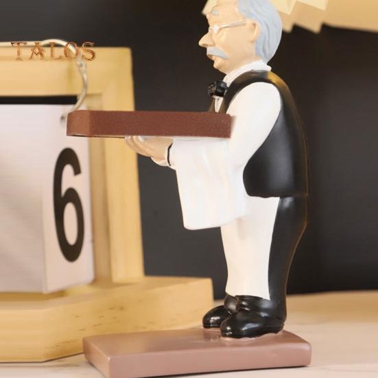 Old Butler Watch Stand Jewelry Shop Watch Display Holder Elderly Man Simulation Model Smooth Surface Watch Organizer Home Office Desktop Ornament