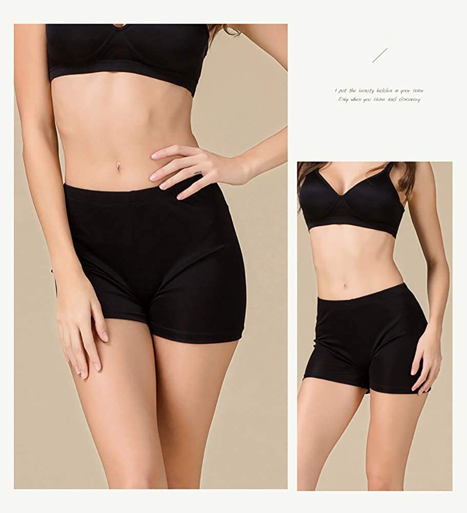 (MAYUDAMA Seide) Entspannte Seiden-Boxershorts, Atmungsaktiver Seiden-Trikot-Jersey, Damenunterwäsche, Schlicht, Basic, Hypoallergen, Erhältlich in Verschiedenen