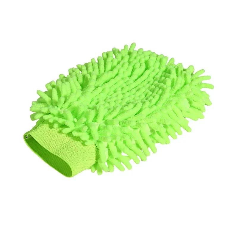 1/2pcs Microfiber Car Wash Gloves Auto Single-Side Ultra Absorbent Wash Car Sponge Scratch Free Microfiber Car Cleaning Tool