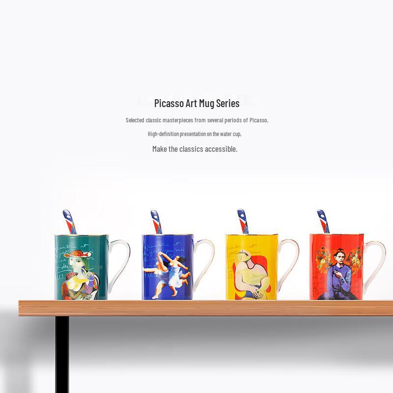 Picasso Art Ceramic Couple Mug