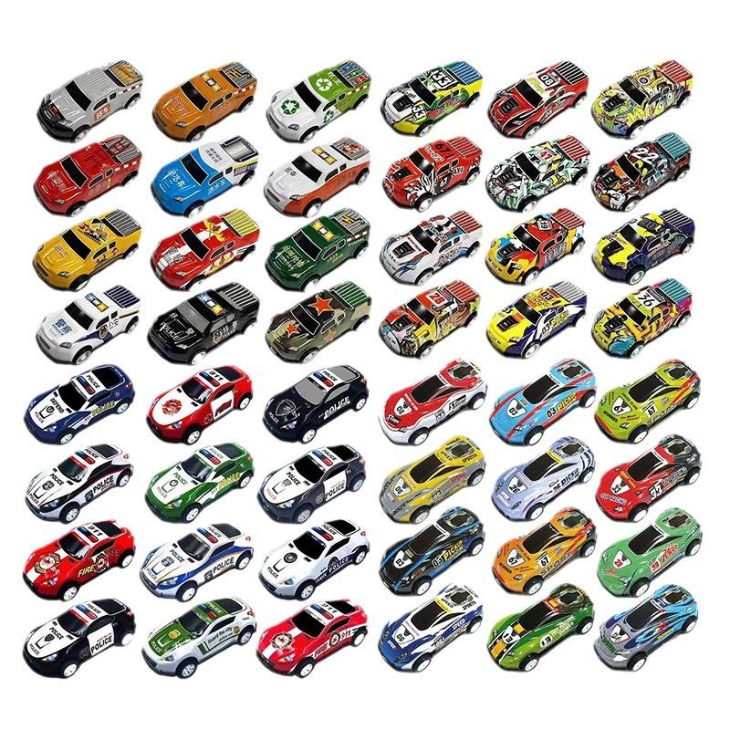 1Pcs Boys Sliding Inertia Pull Back Vehicle Toy Alloy Diecast Car Mini Cars Model Toys Birthday Gift For Kid Toddler