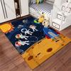 Children Exploring Space and Planets Carpet Yoga Living Room Room Decor Children's Crawling Mat Doormat Area Rug Games Mat