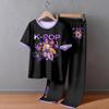 Infant Baby Girls Boys Loose Print T-shirt+Pants Print Outfits Set