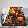Jewish Passover Lion Blanket Quality Super Soft Throw Blanket Winter Travel Outdoor Aesthetic Bedspread