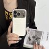 Plating Learther Phone Case for iPhone 17 Air 16 13 14 11 12 15 Pro Max Plus Case Camera Lens Protector Hard Cover