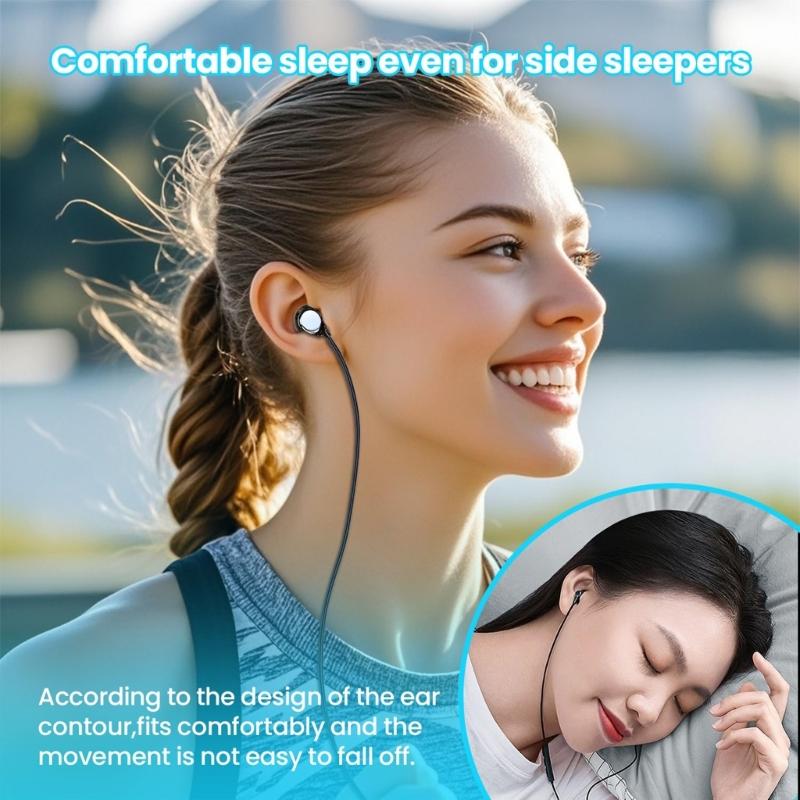 Sweatproof Sport In Ear Headphones Builts in Microphones for Clear Call 13mm Composite Diaphragm Enhances Music Playback