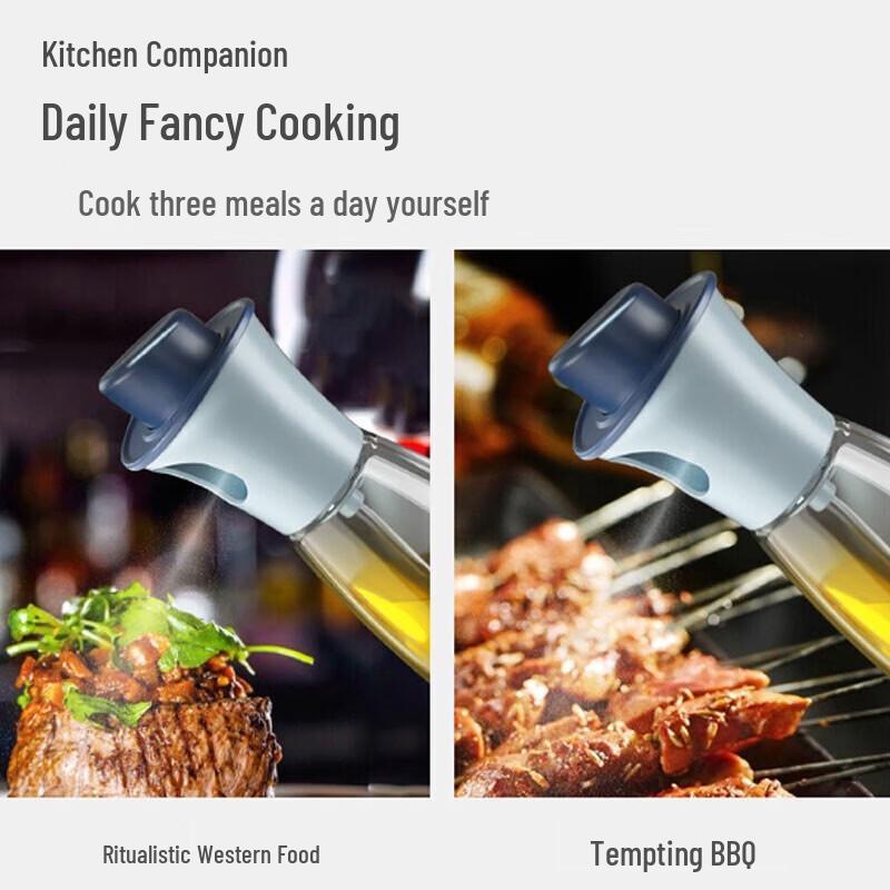 Glass Press-Type Oil Sprayer Bottle