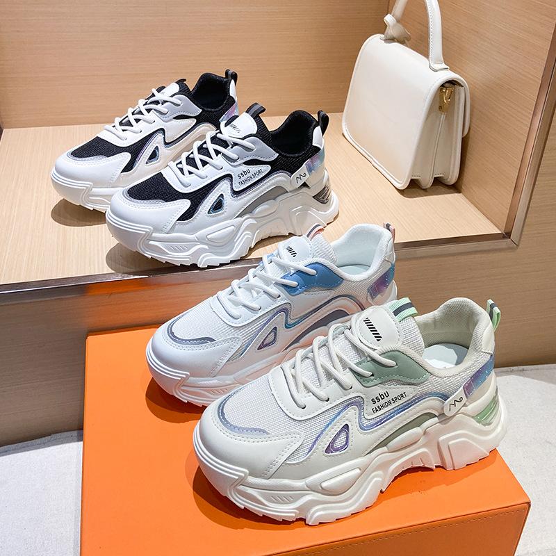 Korean Version of Daddy Shoes Women's  Autumn New Sports Casual Shoes Thick-soled Student Casual Trendy Shoes