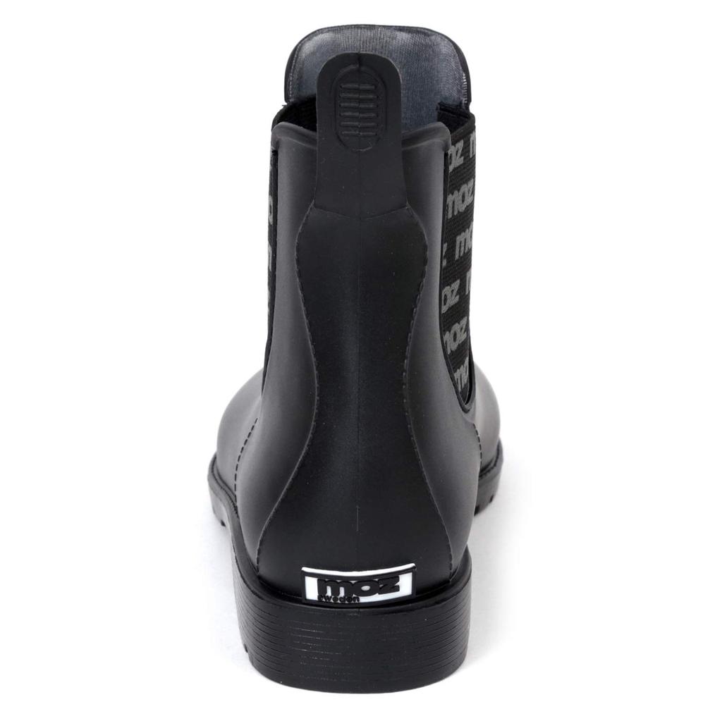 Mozu Rain Side Size LL Women's Boots, Gore, One-Piece Molded, Black,