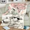 "ONE PIECE" Flannel Blanket Comfortable Warm Print for Bedrooms, Sofas, Beds, Chairs, Picnics, Travel