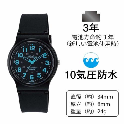 Citizen Q&Q Watch Analog Waterproof Urethane Strap VP46-859 Men's Black Blue