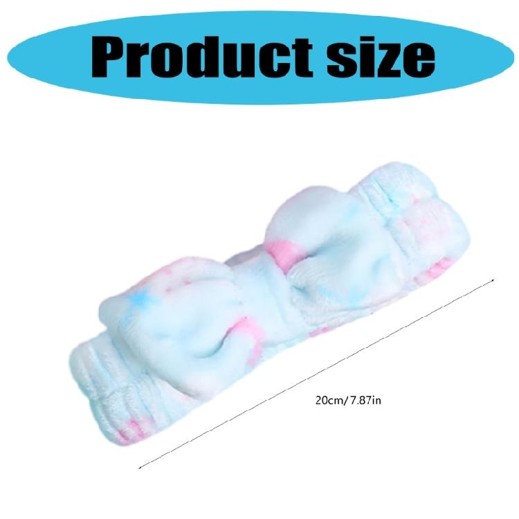 Fun Plush Bowknot Spa Headbands Elastic Hairband For Female Everyday Wear Hair Styling Accessories Makeup Hair Band