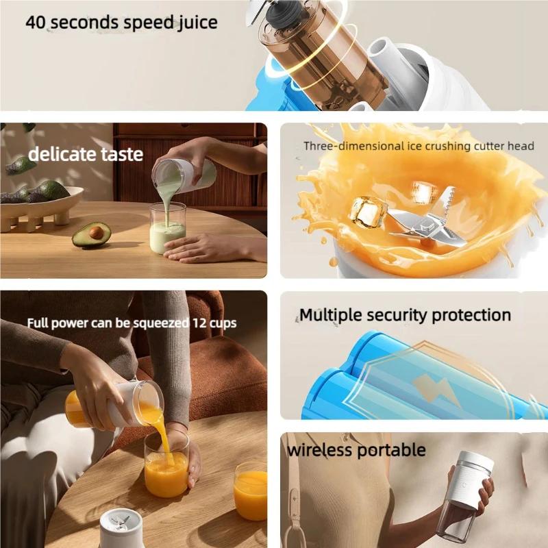 Portable Juicer Cup 2 Electric Fruit Blender Machine Orange Juicer Kitchen Food Processor Make Juice Extractor Home
