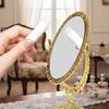 High Definition Desktop Makeup Mirror Vintage European Double Side Makeup Mirror