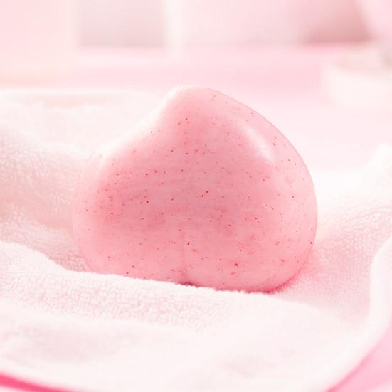 Yousheng 80g Whitening Soap Anti-Milben-Duftende, leicht schäumende Pfirsich-Glättungsseife für zu Hause