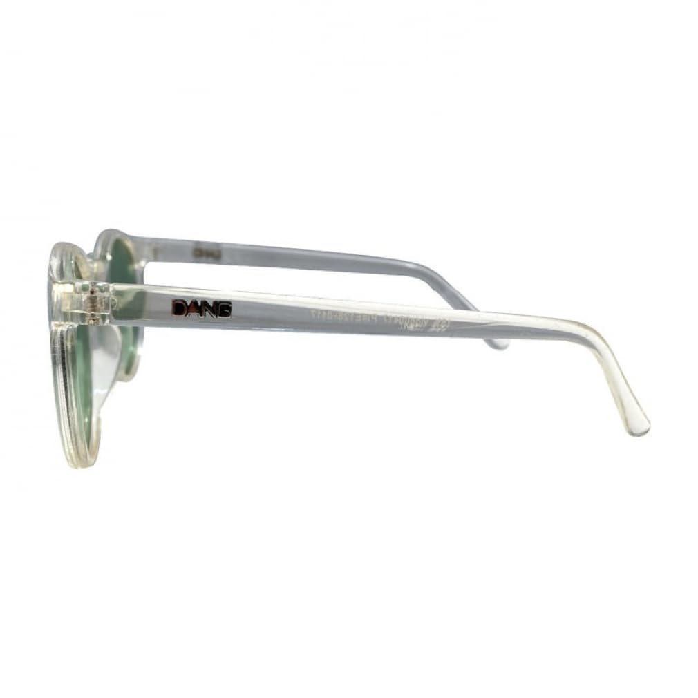 Dang Shades Sunglasses ATZ Crystal Clear Opal Green Polarized