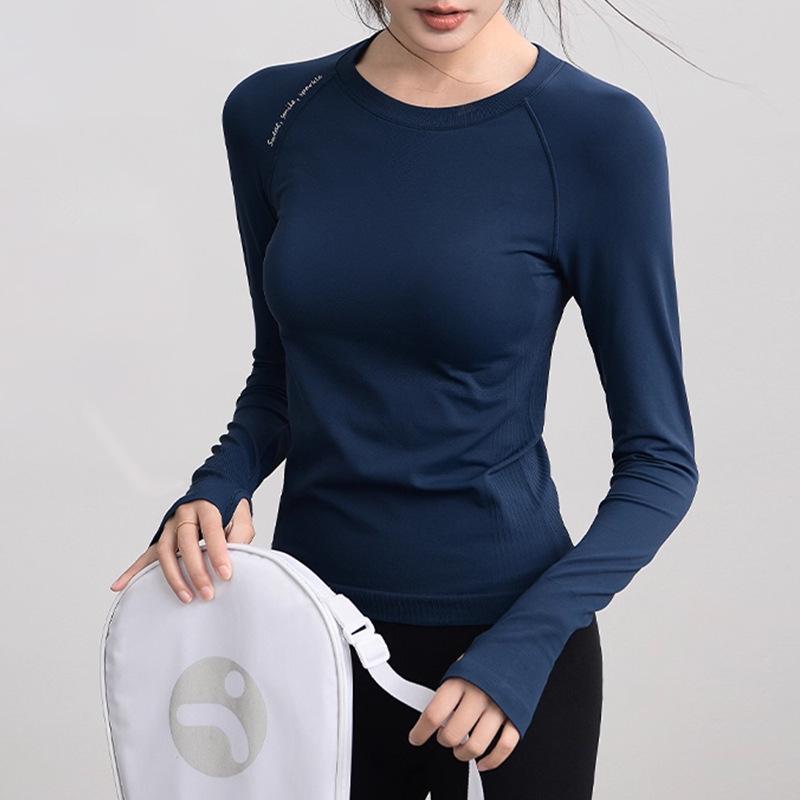 2025 Women's Slimming Breathable Quick-Dry Long Sleeve Yoga Running Top