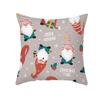 Christmas Pillow Case Small Animal Print Peach Skin Pillow Case Home Pillow Sofa Cushion