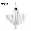 Window Hanging Ghost Ornament Halloween Glowing Decor, Fabric Light Up for Tree Door, Spooky Yard Patio Decoration Party, Trick or Treat Gift Outdoor