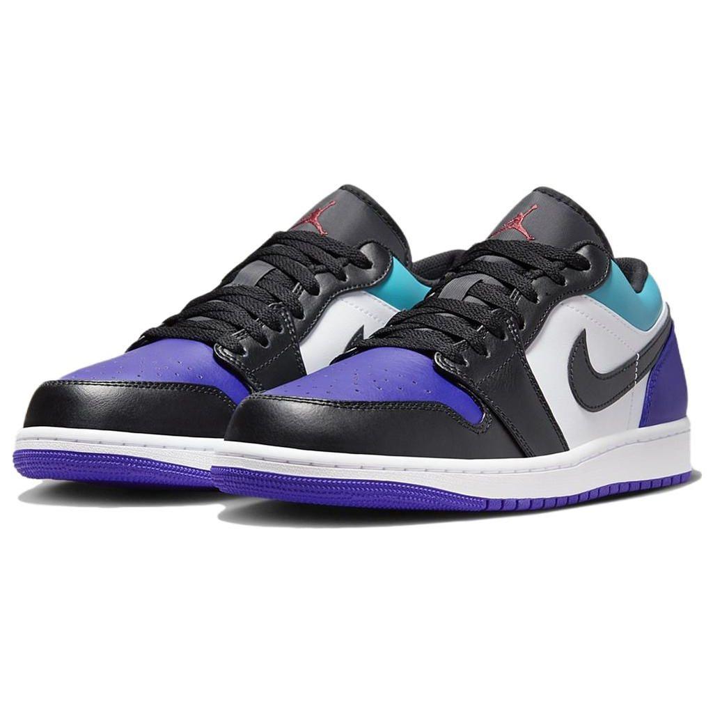 Tenisi Air Jordan 1 Low Aqua pentru bărbați Violet Alb Court-Violet 553558-154