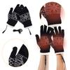 Unisex USB Heated Touch Screen Gloves Winter Warm Knit Snowflake Gloves Hand Warmer for Men Women Outdoor Hiking Skiing Use