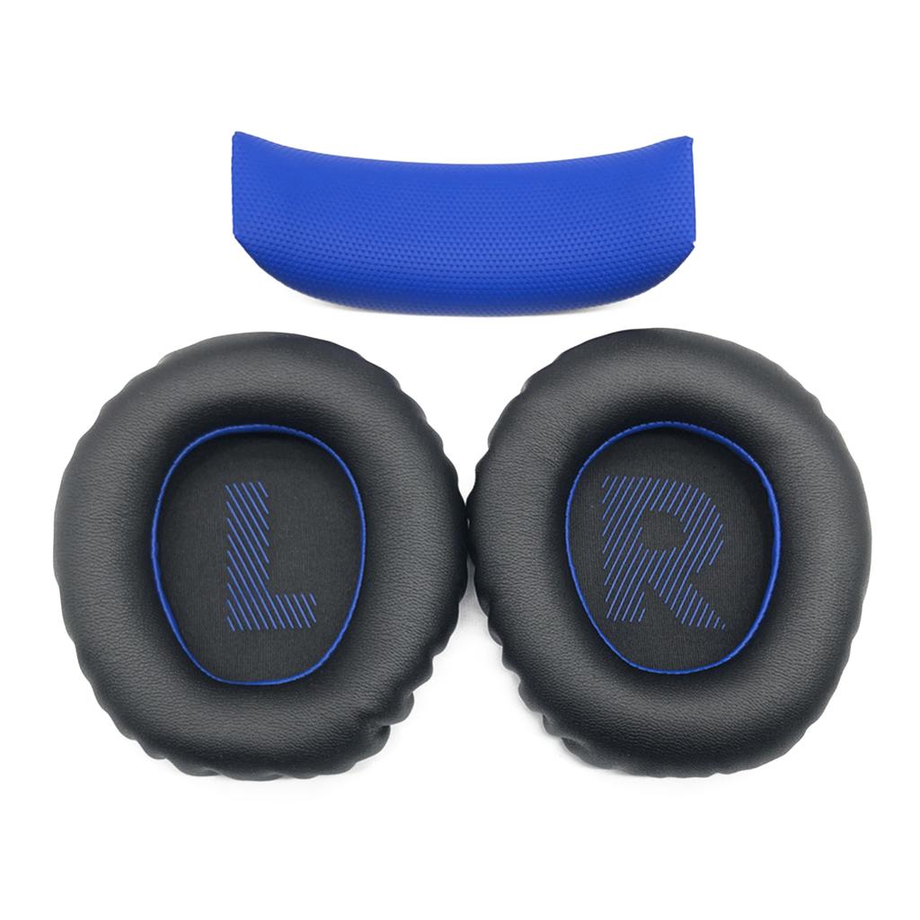 Protein Leather Ear Pads Headband for JBL Quantum 350 360 Wireless Headphones Earpads Headsets Ear Cushions Repair Parts