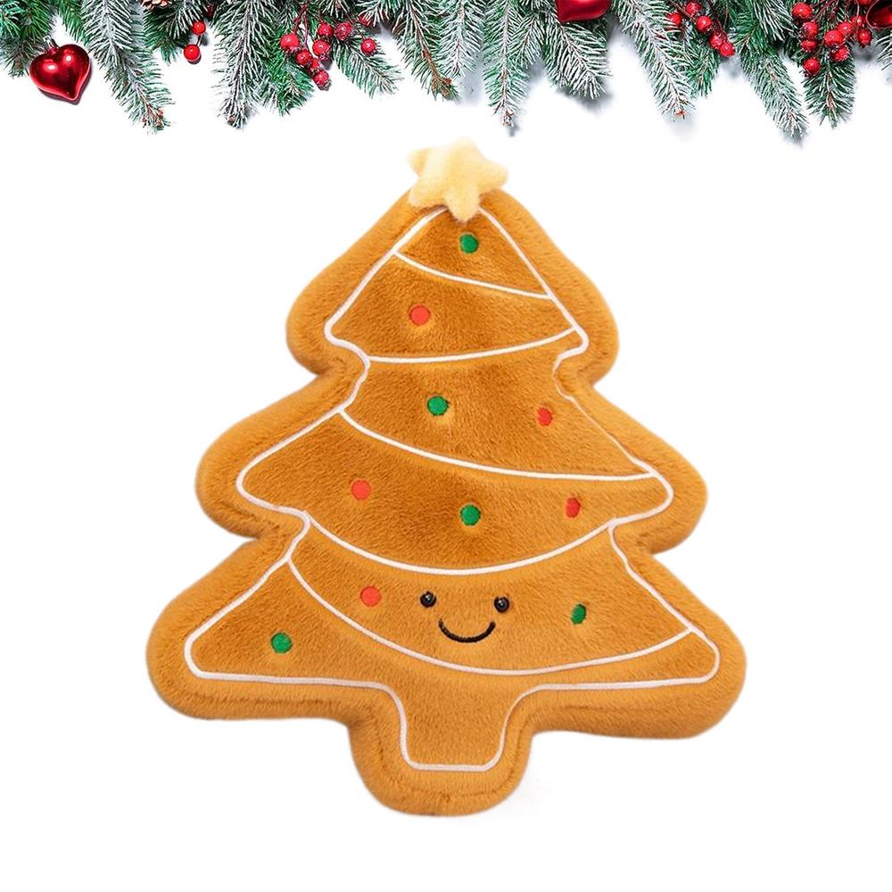 Christmas Pillows Plush Christmas Tree Gingerbread Cushion Couch Lumbar Pillows For Interior Designers Bedroom Office Study Bed