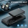 CaseMe for Samsung S25 Edge S24 FE A16 A15 A55 A53 Leather Phone Case RFID Wallet Detach Card Cover for Samsung S25 ultra Case